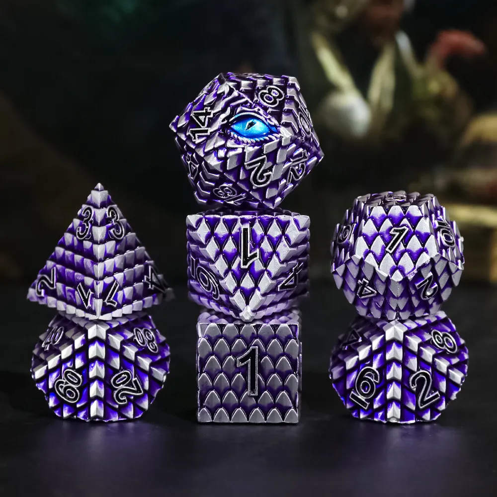 7 Set Silver/Purple Dragon