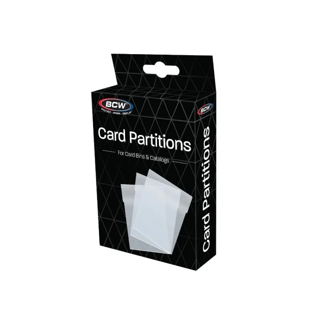 BCW Card Bin Partitions Clear