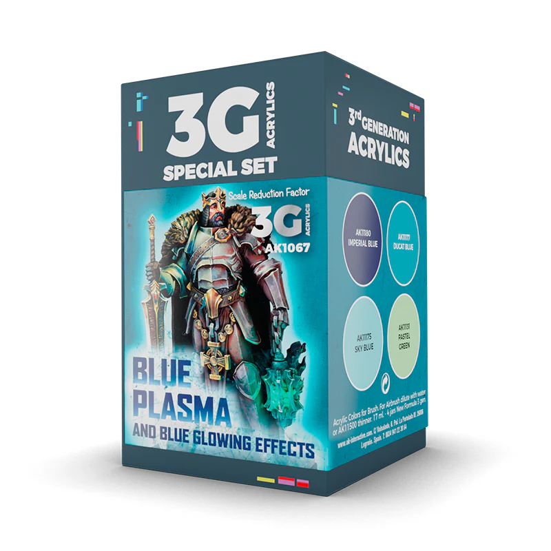 Blue Plasma and Glowing Effect
