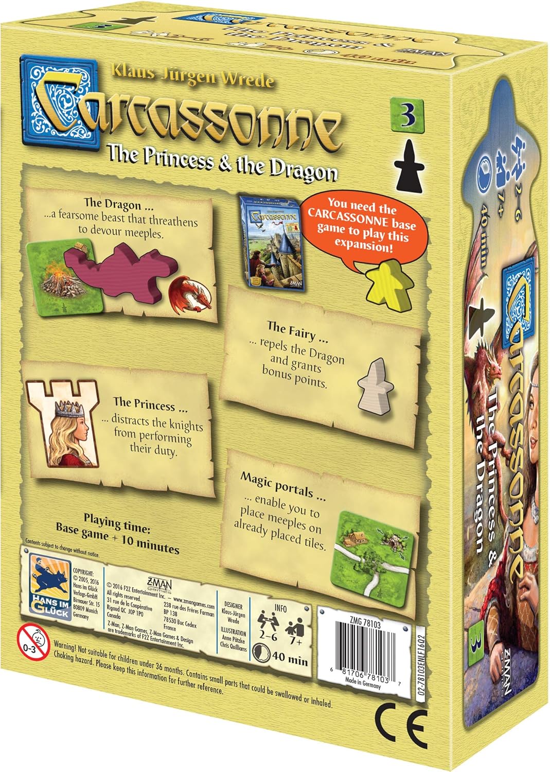 Carcassonne Expansion 3 The Princess & The Dragon - Image 2