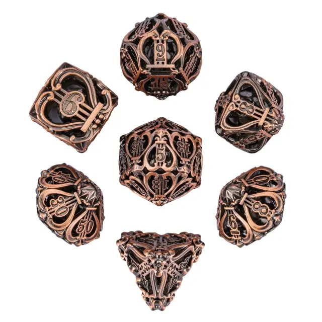 Copper Music Hollow Ancient Metal Dice