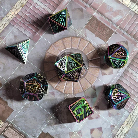 Deco Spectrum Metal RPG Dice - Image 3