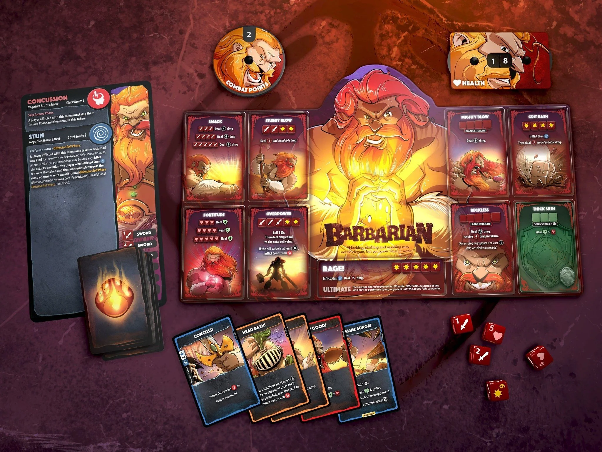 Dice Throne: Season One Rerolled - Barbarian v Moon Elf - Image 2