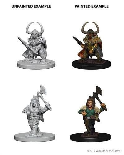 Nolzur's Marvelous Miniatures: Dwarf Barbarian Female
