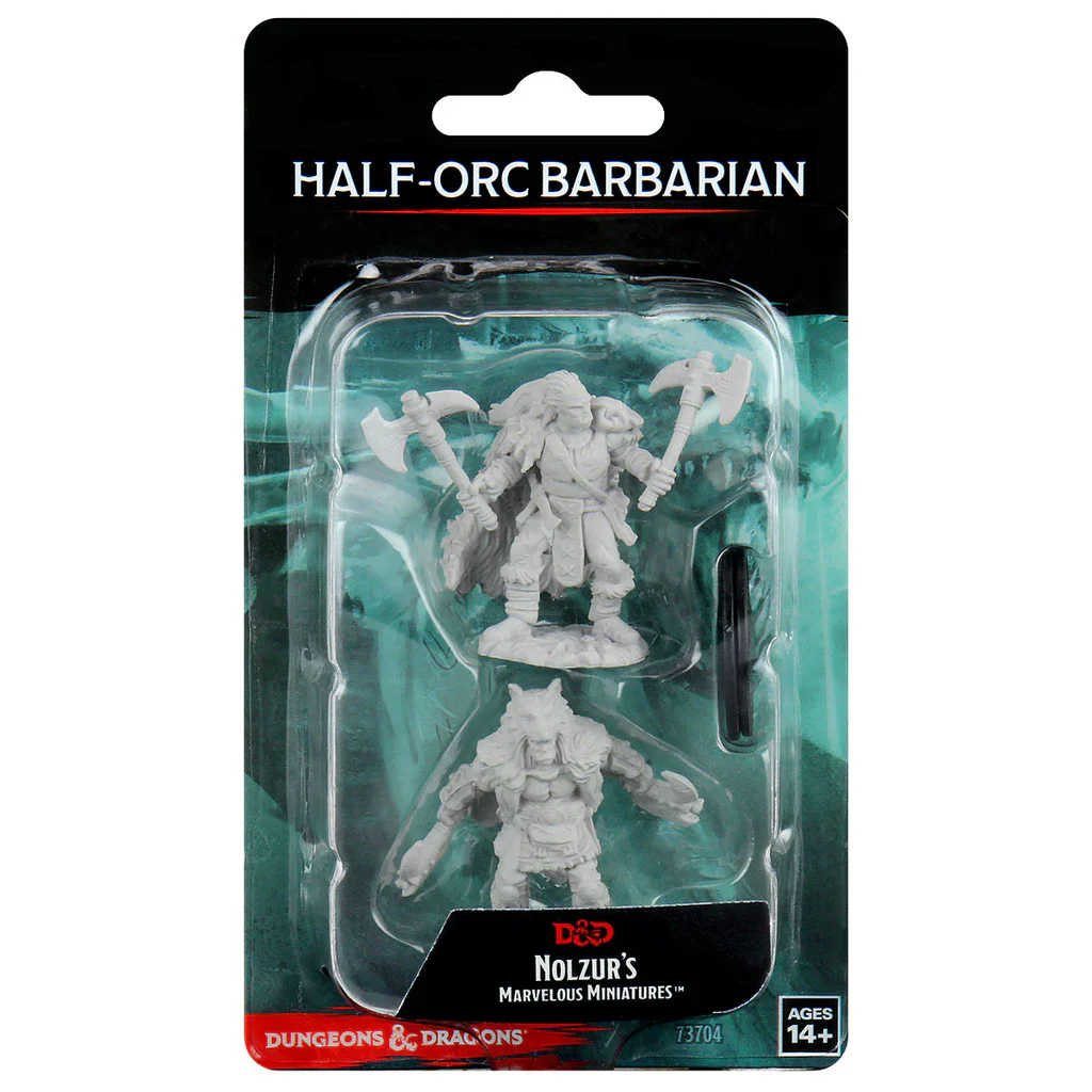 Nolzur's Marvelous Miniatures: Half-Orc Barbarian Male