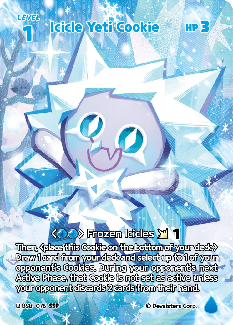 Icicle Yeti Cookie