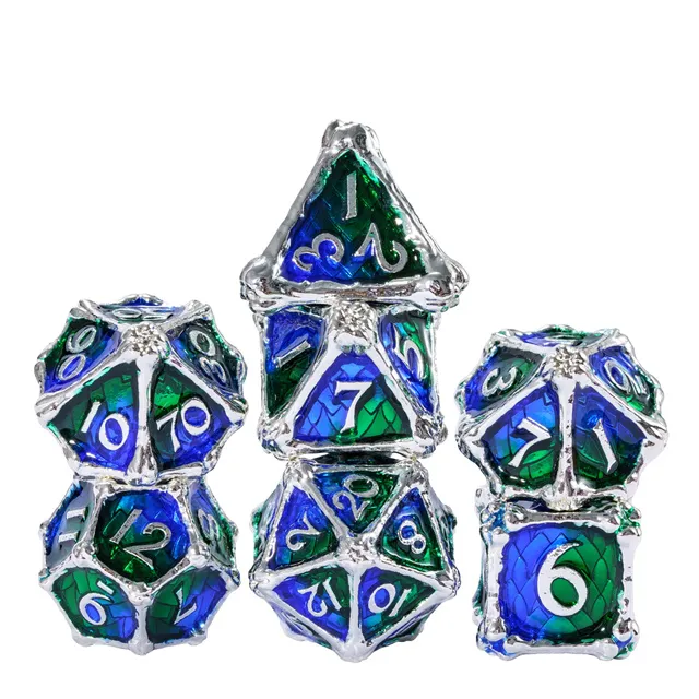 Metal Dragon Bones Blue Green