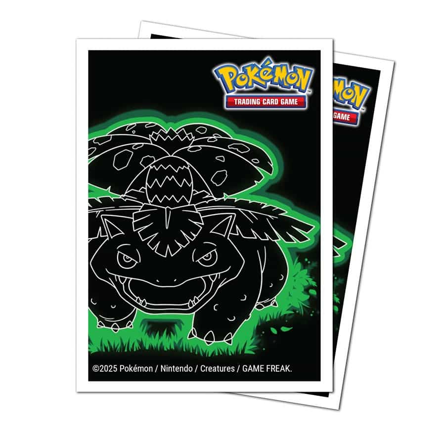 Ultra PRO Pokémon Neon Kanto APEX Deck Protector Sleeves - Venusaur (105ct)
