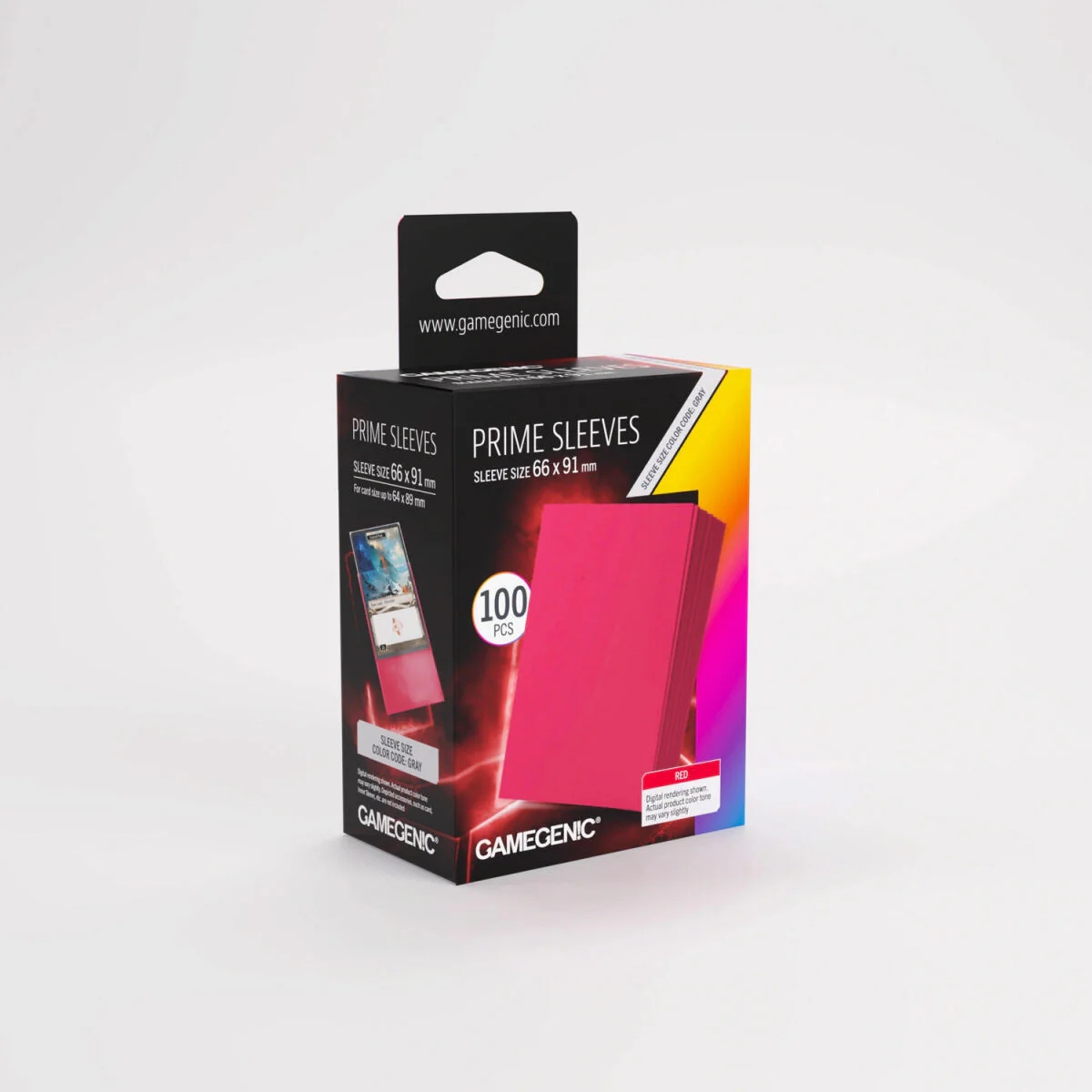 Prime Sleeves Red 66x91