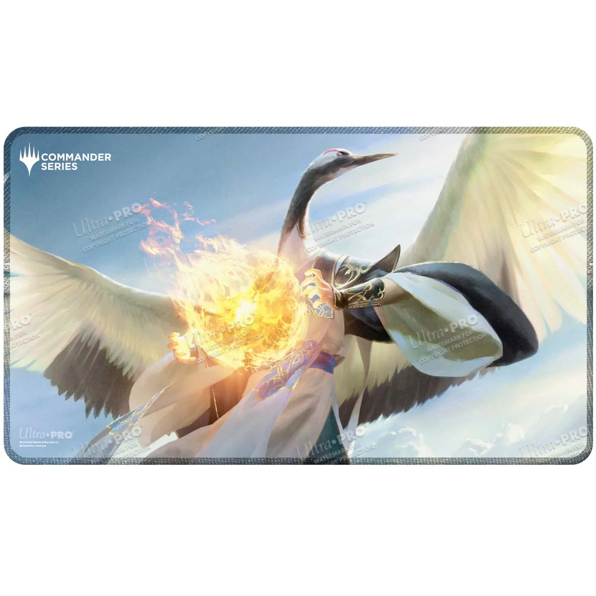 Ultra PRO - Commander Series #5 - Three Color Wedge - Kykar Stitched Playmat for Magic: The Gathering