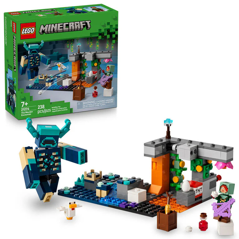 LEGO Minecraft The Warden Encounter
