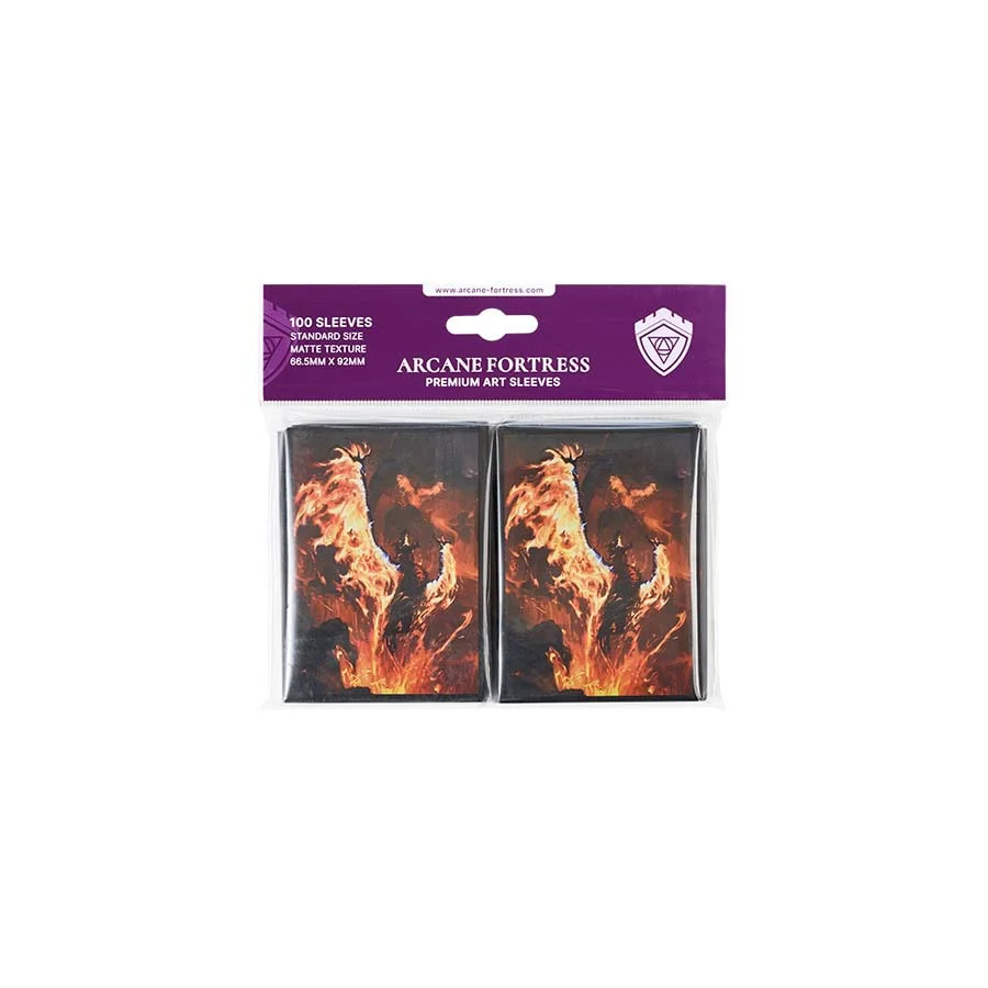 Arcane Fortress Year of the Dragon Matte Sleeves - Volcanic Rebirth Matte Sleeves (100ct)