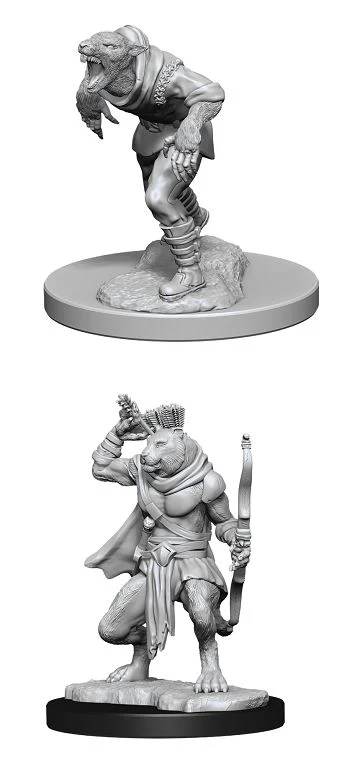 Nolzurs Marvelous Miniatures Wererat & Weretiger