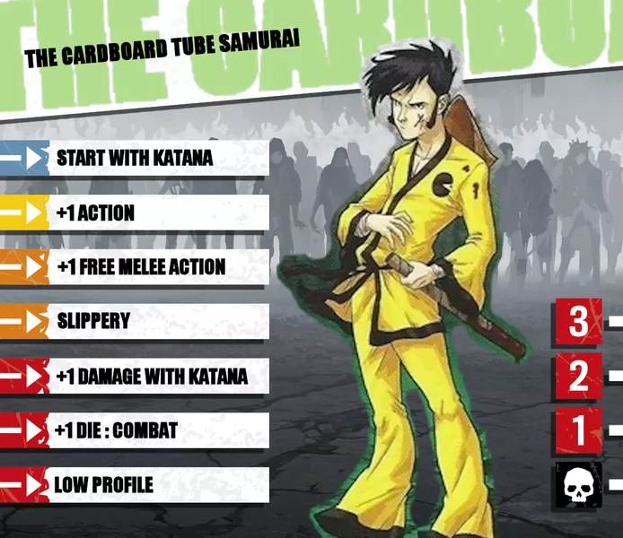 Zombicide: Cardboard Tube Samurai - Image 2